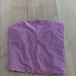 Red and White Tube Top